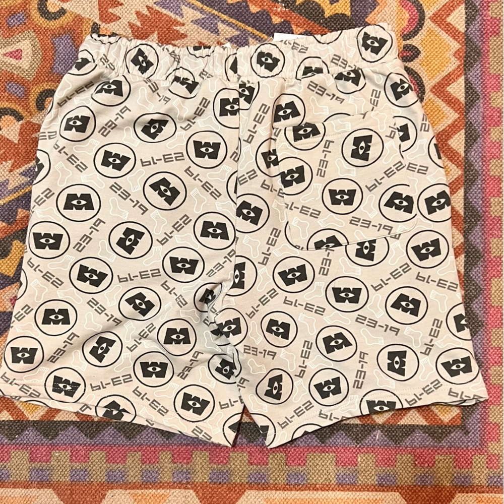 Monsters Inc Patterned shorts. Size Small